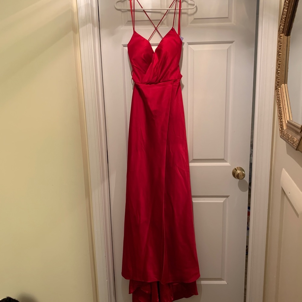 Red gown
